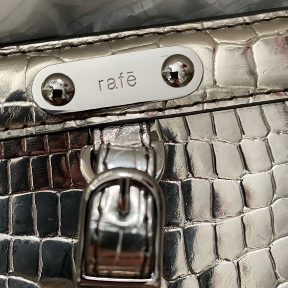 Rafe Designer, Super Rare Vintage Crocodile Silver Purse. Never Used. NWT. - Picture 6 of 12